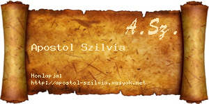 Apostol Szilvia névjegykártya